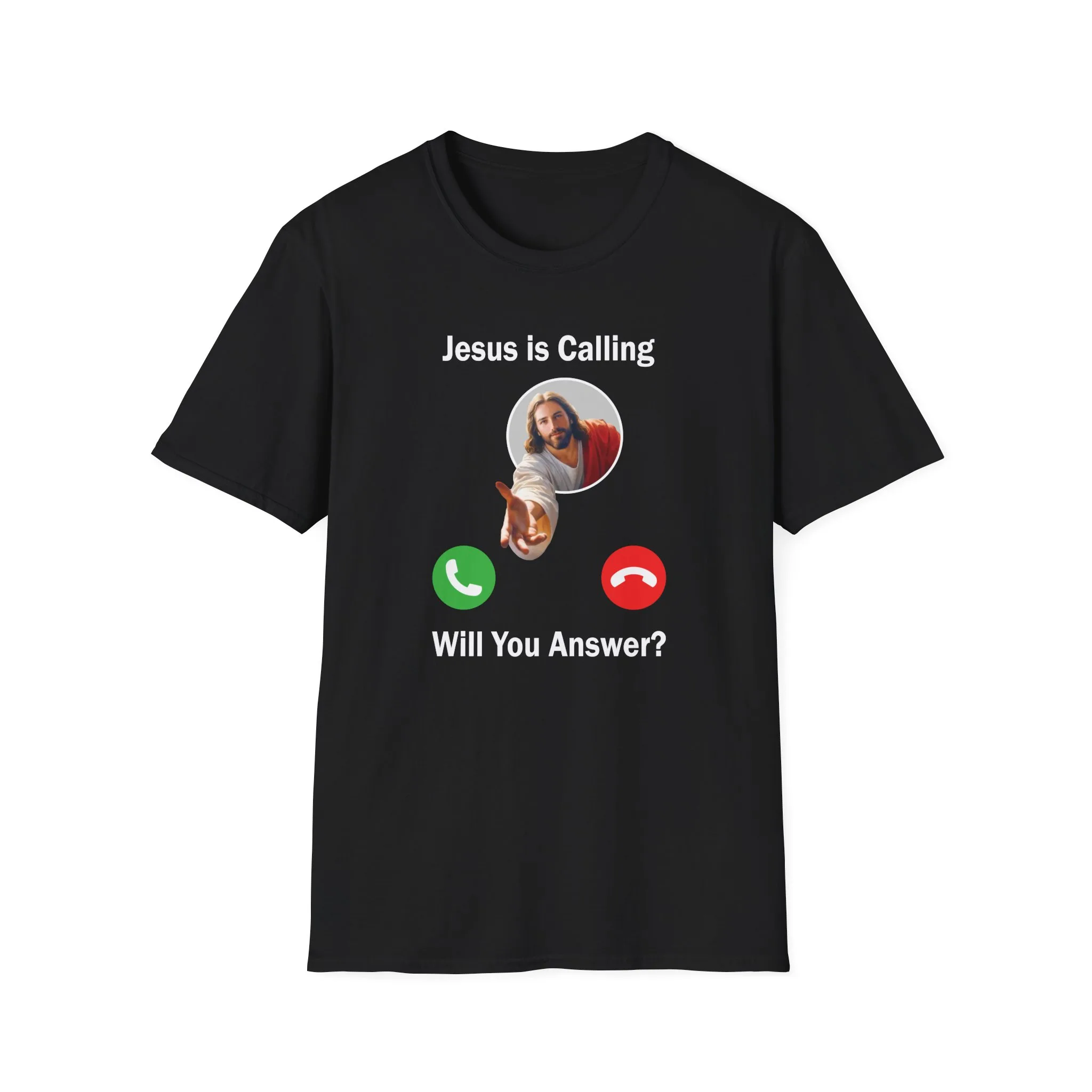Jesus is Calling Unisex Softstyle Tee - Image 5