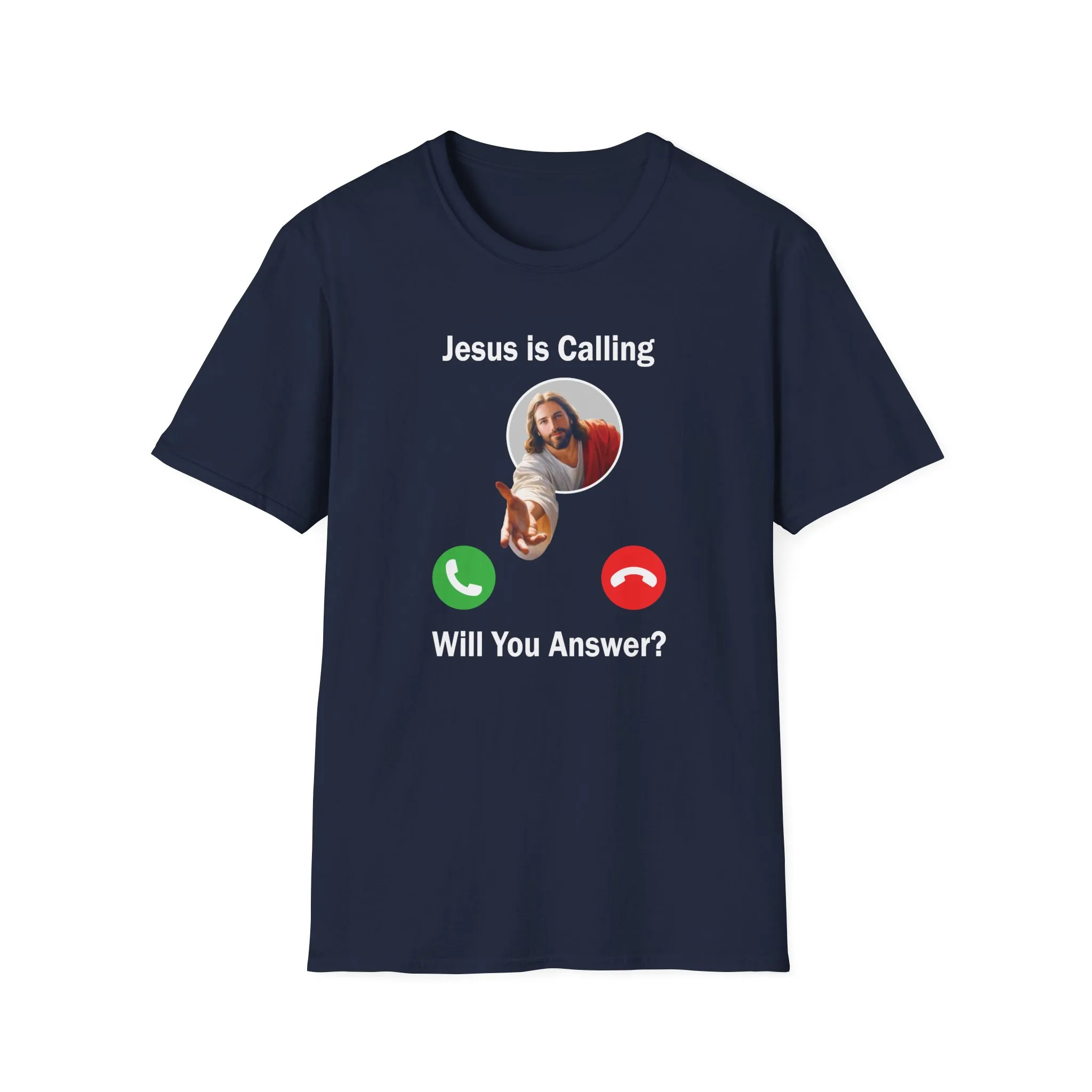Jesus is Calling Unisex Softstyle Tee - Image 13